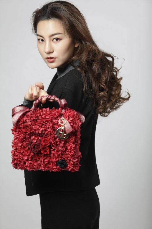 Hydrangea Dior Bag - Red